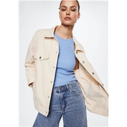 Cazadora vaquera oversize -  Mujer | MANGO OUTLET Melilla