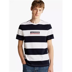 Hilfiger Box Logo Stripe T-Shirt