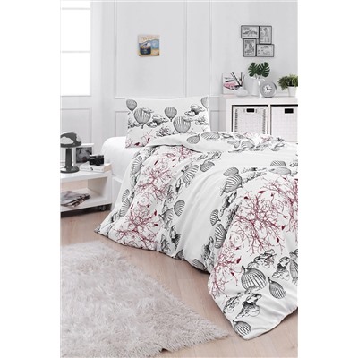 Ev & Ev Home Nevresim Seti Tek Kişilik Palvin Beyaz Ep-029328