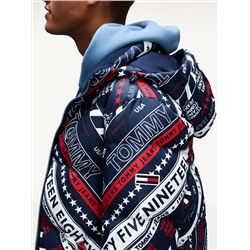 ALL-OVER LOGO DOWN JACKET