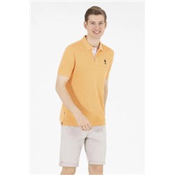 Erkek Turuncu Basic Polo Yaka Tişört