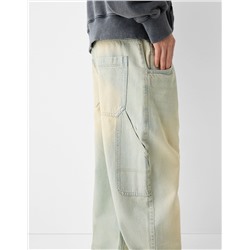 Balloon-fit carpenter jeans