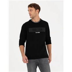 Siyah Regular Fit Sweatshirt