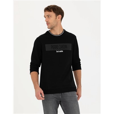 Siyah Regular Fit Sweatshirt