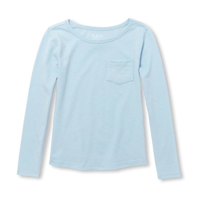 Girls Long Sleeve Pocket Top