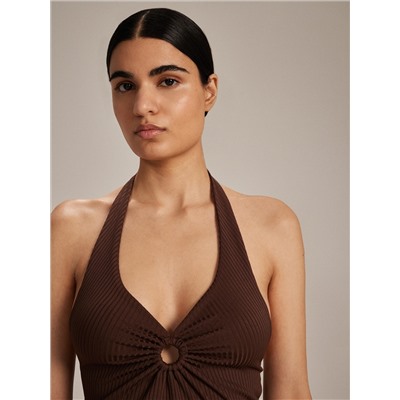 Crop Top aus Jersey