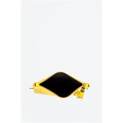 Bandolera de piel Alzano Amarillo
