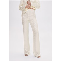 Pantalón traje jacquard