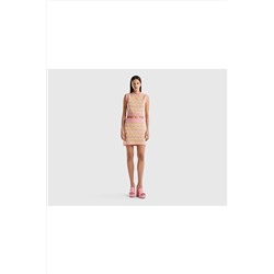 United Colors of Benetton Kadın Mix Meyve Desenli Koton Crop Yelek 123P1094E105E-911