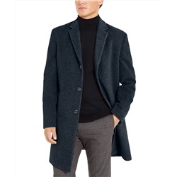 Tommy Hilfiger Addison Wool-Blend Trim Fit Overcoat