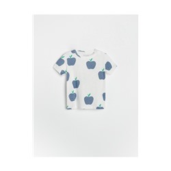 Baumwoll-T-Shirt mit Print