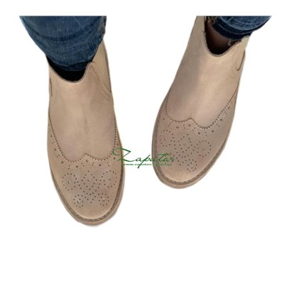 AB.Zapatos 609 New R BEIG+PELLE Disnapa Taupe