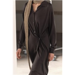 FEW ITEMS LEFT KNIT DRESS WITH SIDE BUTTONS