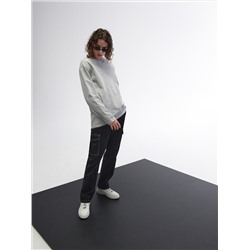 Langarmshirt aus dickem Baumwollstoff