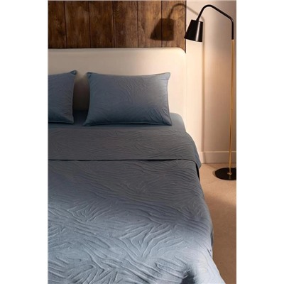 Cher King Size Yatak Örtüsü Seti - İndigo