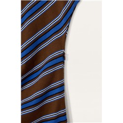 LIMITED EDITION STRIPED DRAPED DRESS