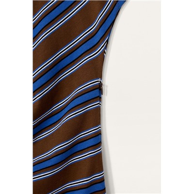 LIMITED EDITION STRIPED DRAPED DRESS