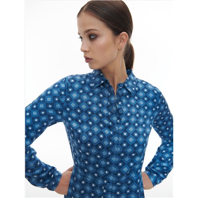 Hemdblusenkleid aus Viskose