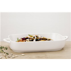 Форма для запекания, 36х24,5х7 см, фарфор P, прямоугольная, белая, White Basics, 59277