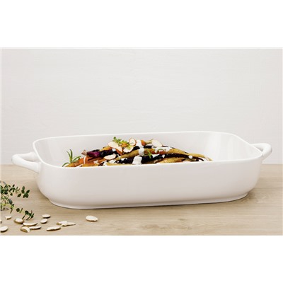 Форма для запекания, 36х24,5х7 см, фарфор P, прямоугольная, белая, White Basics, 59277