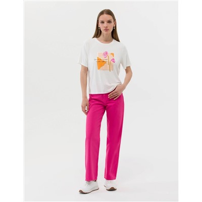 Ekru Comfort Fit Tişört
