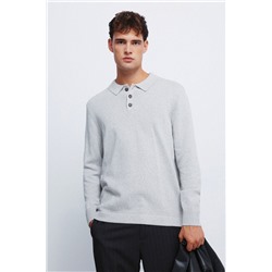 Jersey cuello polo botones