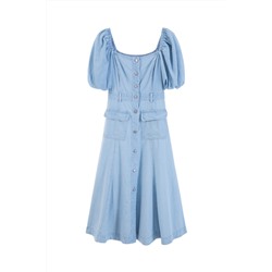 Vestido recto Azul