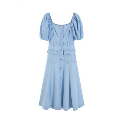 Vestido recto Azul