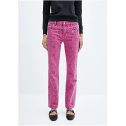 Jeans rectos estampados