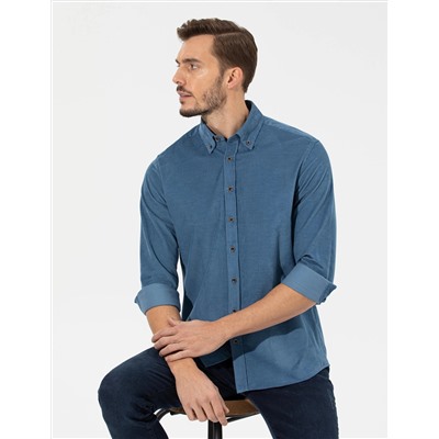 Mavi Regular Fit Uzun Kollu Gömlek