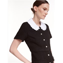 Kleid aus Strukturstoff
