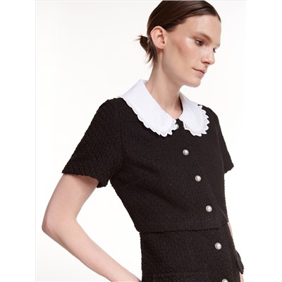 Kleid aus Strukturstoff