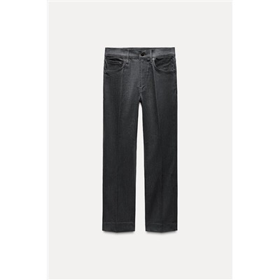 ZW COLLECTION BOOTCUT HIGH-WAIST CROPPED JEANS
