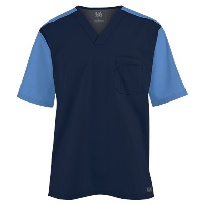 Butter-Soft Scrubs by UA Men's Color Block V-Neck Top