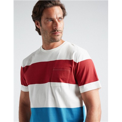 Striped T-shirt, Men, Multicolour