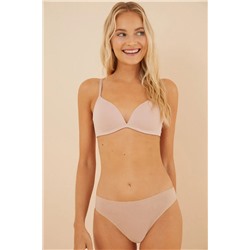 CHARMING Sujetador triangular algodón nude