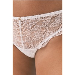 Tanga encaje blanco