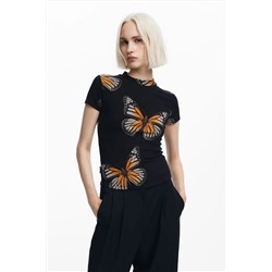 Camiseta manga corta mariposas