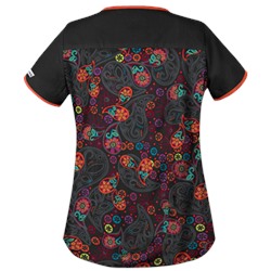 UA Pretty Persian Black Scrub Top