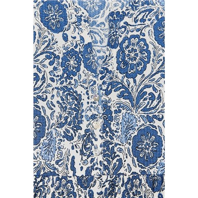 PRINTED MIDI DRESS