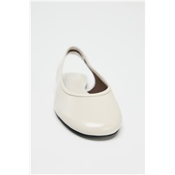 LEATHER SLINGBACK BALLERINAS