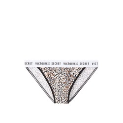 VICTORIA'S SECRET Stretch Cotton Logo High-leg Bikini Panty