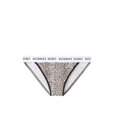 VICTORIA'S SECRET Stretch Cotton Logo High-leg Bikini Panty