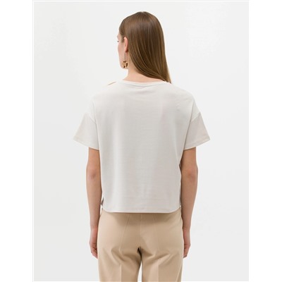 Krem Regular Fit Tişört
