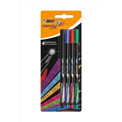 Bic Intensity Fine Liner Keçe Uçlu 4'lü Kalem T00044933