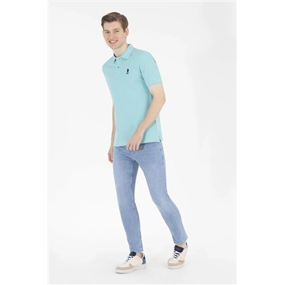 Erkek Mint Basic Polo Yaka Tişört