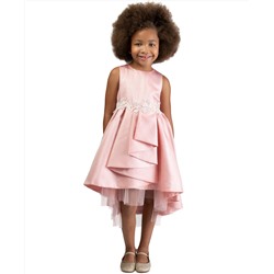 Bonnie Jean Little Girls Metallic High-Low Cascade Dress