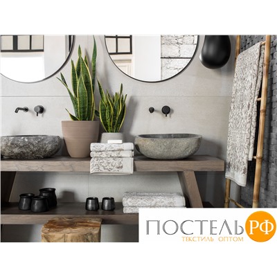 Togas ИЗАР К-т полотенец сер/бел/беж 50% модал/50% хл, 50х100-2/100х150-2, 4 пр, 600 гр/м2