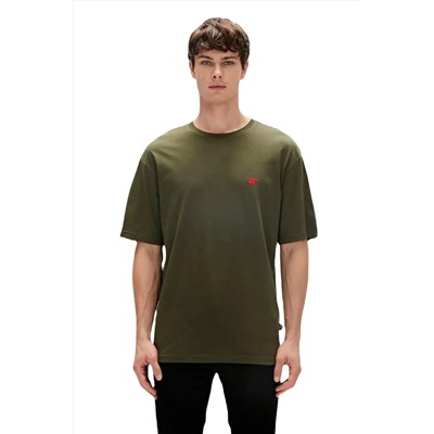 Bad Bear, Day Dream 0 Yaka Erkek Tshirt - Koyu Haki
