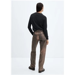 Jeans rectos foil